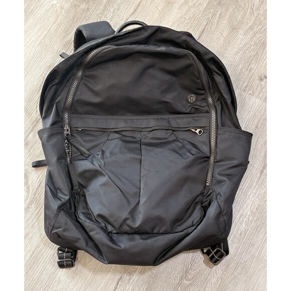 Lululemon Handbags - Lululemon All Day Backpack‎ Workout Sports Laptop School Bag Black 7 Pockets